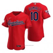 Maglia Baseball Uomo Cleveland Guardians Harold Ramirez Autentico Alternato Rosso