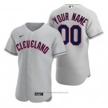 Maglia Baseball Uomo Cleveland Guardians Personalizzate Autentico Road Grigio