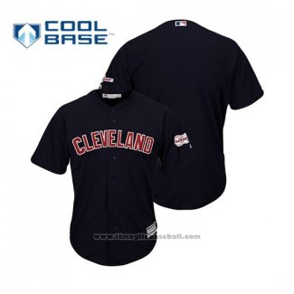 Maglia Baseball Uomo Cleveland Indians 2019 All Star Patch Cool Base Alternato Personalizzate Blu