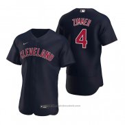 Maglia Baseball Uomo Cleveland Indians Bradley Zimmer Alternato Autentico 2020 Blu