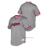 Maglia Baseball Uomo Cleveland Indians Cooperstown Collection Mesh Wordmark Grigio
