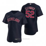 Maglia Baseball Uomo Cleveland Indians Mike Clevinger Alternato Autentico 2020 Blu