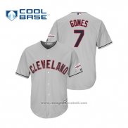 Maglia Baseball Uomo Cleveland Indians Yan Gomes 2019 All Star Patch Cool Base Grigio