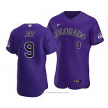 Maglia Baseball Uomo Colorado Rockies Connor Joe Autentico Alternato Viola
