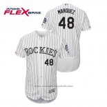 Maglia Baseball Uomo Colorado Rockies German Marquez Autentico Collection Flex Base Bianco