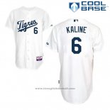 Maglia Baseball Uomo Detroit Tigers Al Kaline 6 Bianco Los Tigres Cool Base