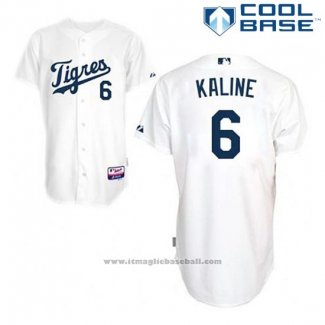 Maglia Baseball Uomo Detroit Tigers Al Kaline 6 Bianco Los Tigres Cool Base