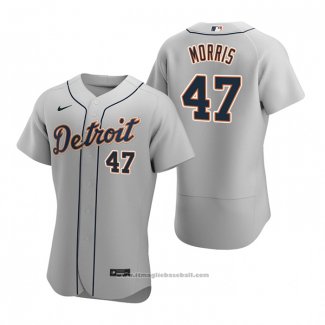 Maglia Baseball Uomo Detroit Tigers Jack Morris Autentico 2020 Road Grigio