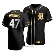 Maglia Baseball Uomo Detroit Tigers Jack Morris Golden Edition Autentico Nero