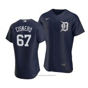 Maglia Baseball Uomo Detroit Tigers Jose Cisnero Alternato Autentico Blu