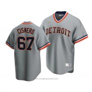 Maglia Baseball Uomo Detroit Tigers Jose Cisnero Cooperstown Collection Road Grigio