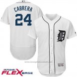 Maglia Baseball Uomo Detroit Tigers Miguel Cabrera Bianco Flex Base Autentico Collection