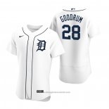 Maglia Baseball Uomo Detroit Tigers Niko Goodrum Autentico 2020 Primera Bianco