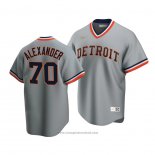 Maglia Baseball Uomo Detroit Tigers Tyler Alexander Cooperstown Collection Road Grigio