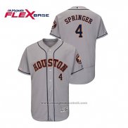 Maglia Baseball Uomo Houston Astros George Springer Flex Base Grigio