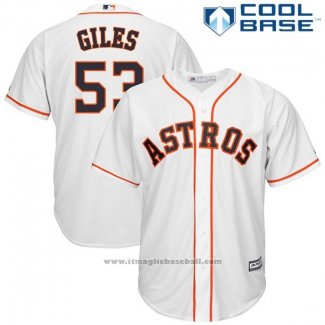 Maglia Baseball Uomo Houston Astros Ken Giles Bianco Cool Base