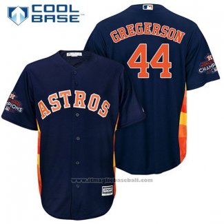 Maglia Baseball Uomo Houston Astros Luke Gregerson Blu Cool Base