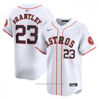 Maglia Baseball Uomo Houston Astros Michael Brantley Home Limited Bianco