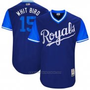 Maglia Baseball Uomo Kansas City Royals 2017 Little League World Series Whit Merrifield Blu