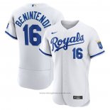 Maglia Baseball Uomo Kansas City Royals Andrew Benintendi 2022 Primera Autentico Bianco