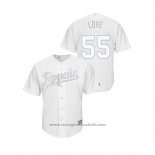 Maglia Baseball Uomo Kansas City Royals Richard Lovelady019 Players Weekend Love Replica Bianco