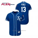 Maglia Baseball Uomo Kansas City Royals Salvador Perez Flex Base Blu
