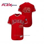 Maglia Baseball Uomo Los Angeles Angels 2019 Jackie Robinson Day Flex Base Rosso