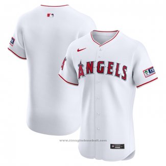 Maglia Baseball Uomo Los Angeles Angels Elite Home Bianco