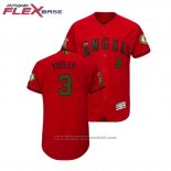 Maglia Baseball Uomo Los Angeles Angels Ian Kinsler 2018 Memorial Day Flex Base Scarlet