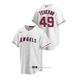 Maglia Baseball Uomo Los Angeles Angels Julio Teheran Replica Home Bianco