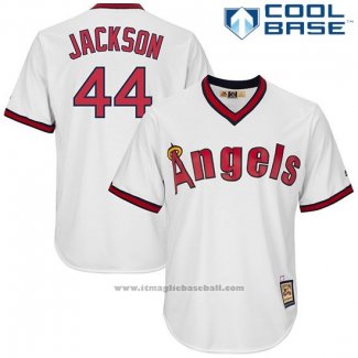 Maglia Baseball Uomo Los Angeles Angels Reggie Jackson Bianco Cool Base