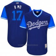 Maglia Baseball Uomo Los Angeles Dodgers 2017 Little League World Series Brandon Morrow Blu