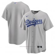 Maglia Baseball Uomo Los Angeles Dodgers Alternato Replica Grigio