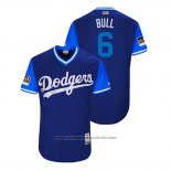 Maglia Baseball Uomo Los Angeles Dodgers Brian Dozier 2018 LLWS Players Weekend Bull Blu