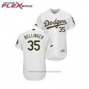 Maglia Baseball Uomo Los Angeles Dodgers Cody Bellinger 2018 Memorial Day Flex Base Bianco