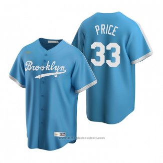 Maglia Baseball Uomo Los Angeles Dodgers David Price Cooperstown Collection Alternato Blu