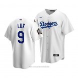 Maglia Baseball Uomo Los Angeles Dodgers Gavin Lux 2020 Replica Primera Bianco