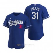 Maglia Baseball Uomo Los Angeles Dodgers Mike Piazza Autentico 2020 Alternato Blu