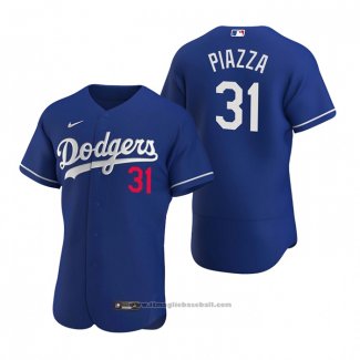 Maglia Baseball Uomo Los Angeles Dodgers Mike Piazza Autentico 2020 Alternato Blu