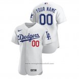 Maglia Baseball Uomo Los Angeles Dodgers Personalizzate Autentico Nike Bianco