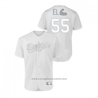 Maglia Baseball Uomo Los Angeles Dodgers Russell Martin 2019 Players Weekend Autentico Bianco