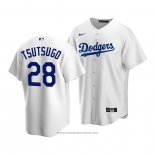 Maglia Baseball Uomo Los Angeles Dodgers Yoshitomo Tsutsugo Replica Bianco