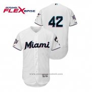 Maglia Baseball Uomo Miami Marlins 2019 Jackie Robinson Day Flex Base Bianco