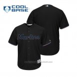 Maglia Baseball Uomo Miami Marlins Cool Base Personalizzate 2019 Nero