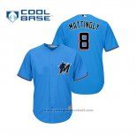 Maglia Baseball Uomo Miami Marlins Don Mattingly Cool Base Alternato 2019 Blu