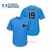 Maglia Baseball Uomo Miami Marlins Miguel Rojas Cool Base Alternato 2019 Blu