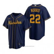 Maglia Baseball Uomo Milwaukee Brewers Daniel Norris Replica Alternato Blu