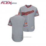 Maglia Baseball Uomo Minnesota Twins 2018 Stars & Stripes Flex Base Grigio