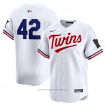 Maglia Baseball Uomo Minnesota Twins 2024 Jackie Robinson Day Home Limited Bianco