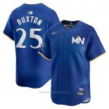 Maglia Baseball Uomo Minnesota Twins Byron Buxton 2024 City Connect Limited Blu